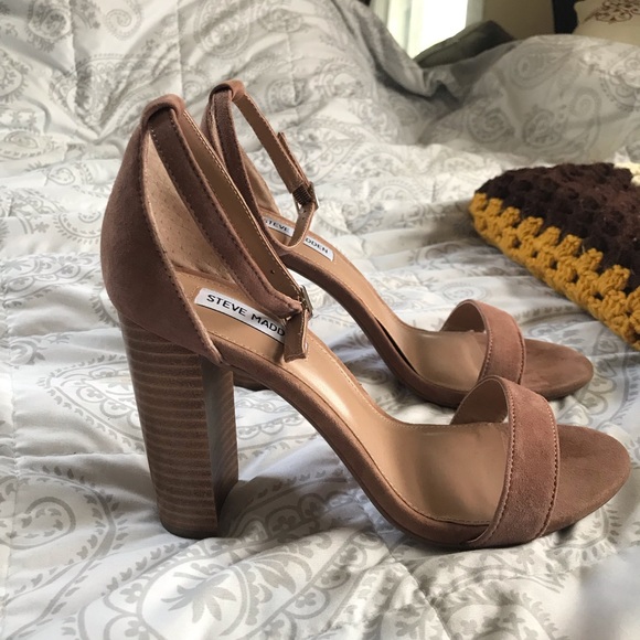 SOLD Steve Madden Carrson blush suede heels - Picture 3 of 7